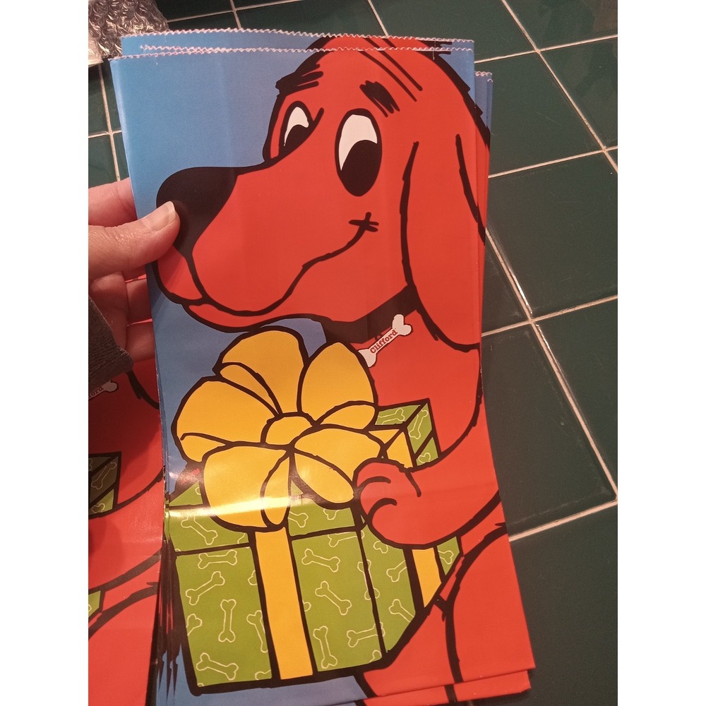 Vintage 2003 Clifford The Big Red Dog Paper15 Bag Goody Bag Gift Party